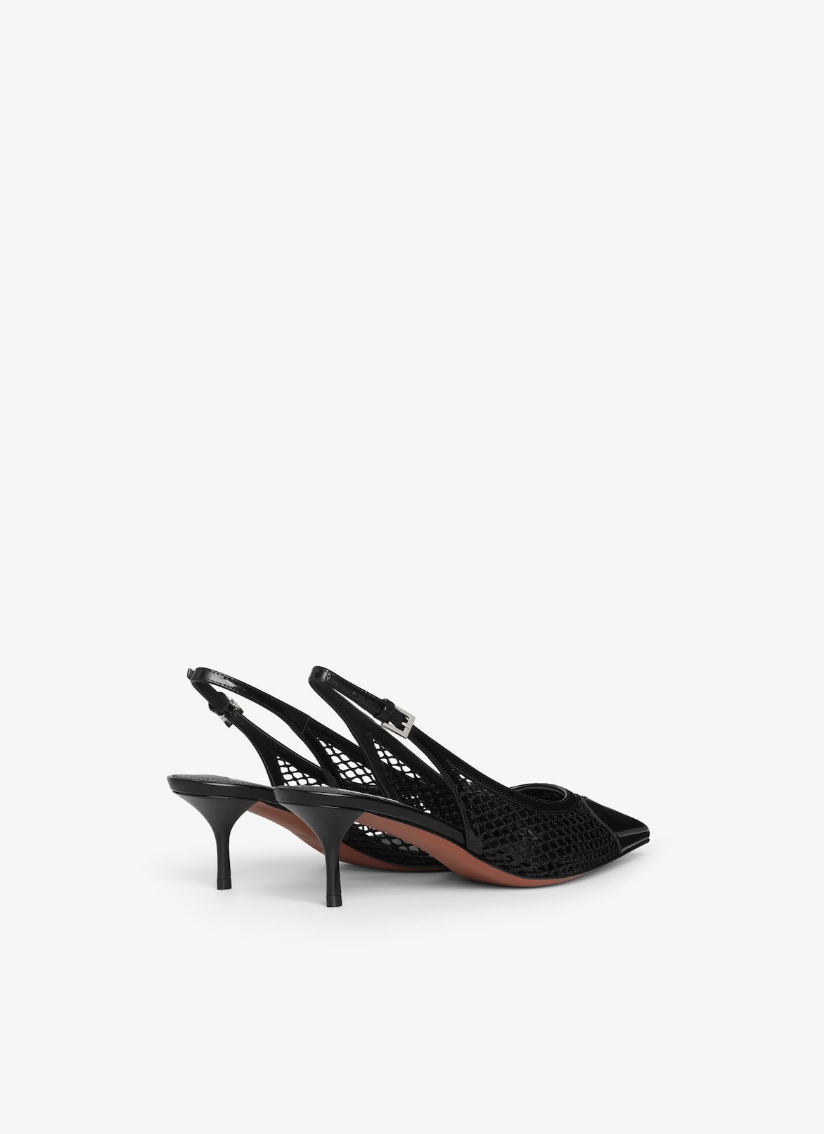 LE CŒUR SLINGBACKS IN FISHNET ALAÏA BLACK LE CŒUR SLINGBACKS IN FISHNET